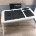 Складаний столик для ноутбука LD-09 E-Table, столик з охолодженням 2 USB кулера, Стіл підставка з вентиляцією