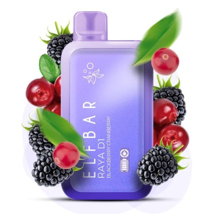 Elf Bar RAYA D1 5% 13000. Ожина Журавлина (Blackberry Cranberry)