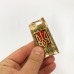 Турбо запальничка Герб України на ЧЕРВОНОМУ тлі, вітрозахисна запальничка, подарункові запальнички