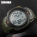 Годинник наручний чоловічий SKMEI 1068AG, армійський годинник протиударний. Колір: зелений