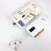 Power Bank зарядний пристрій на сонячній батареї 10000mAh з індикатором заряду. Колір: білий