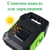 Портативний ліхтар лампа JY-978B акумуляторний із сонячною панеллю + Power Bank. Колір: зелений