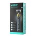 Машинка для стрижки VGR V-082 акумуляторна бездротова професійна + 3 насадки триммер для волосся