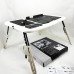Складаний столик для ноутбука LD-09 E-Table, столик з охолодженням 2 USB кулера, Стіл підставка з вентиляцією
