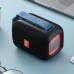 Портативна колонка Bluetooth TG339 5W з RGB підсвічуванням, Акумуляторна колонка для музики. Колір: чорний