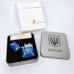 Дугова електроімпульсна USB Запальничка акумуляторна Україна металева коробка HL-446. Колір синій