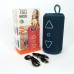 Bluetooth колонка портативна TG656 FM-радіо, потужна переносна акустична колонка. Колір: синій