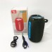 Портативна Bluetooth-колонка TG653 USB з ремінцем бездротова колонка портативна потужна. Колір: зелений