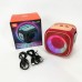 Портативна Bluetooth колонка TG359 7W з RGB підсвічуванням, Гучна блютуз колонка. Колір: червоний