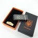 Дугова електроімпульсна запальничка USB Герб України (індикатор заряду, ліхтарик) HL-442. Колір чорний