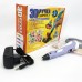 3D ручка Smart 3D Pen 2 c LCD дисплеєм, Ручка для об'ємного малювання, Дитяча 3д ручка. Колір: фіолетовий