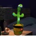 Танцюючий кактус співаючий 120 пісень з підсвічуванням Dancing Cactus TikTok іграшка Повторюшка кактус