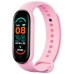 Фітнес браслет FitPro Smart Band M6 (смарт годинник, пульсоксиметр, пульс). Колір рожевий