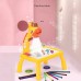 Дитячий стіл проектор для малювання з підсвічуванням Projector Painting. Колір жовтий
