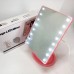 Дзеркало для макіяжу з 16 LED підсвічуванням Mirror, косметичне дзеркало з підсвічуванням. Колір: рожевий