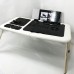 Складаний столик для ноутбука LD-09 E-Table, столик з охолодженням 2 USB кулера, Стіл підставка з вентиляцією