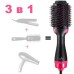 Фен Щітка гребінець 3в1 One step Hair Dryer 1000 Вт 3 режими випрямляч для укладання волосся стайлер з функцією іонізації