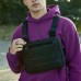 Тактична нагрудна сумка з Cordura 1000D, розгрузка чоловіча чорна