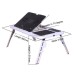 Складаний столик для ноутбука LD-09 E-Table, столик з охолодженням 2 USB кулера, Стіл підставка з вентиляцією