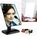 Дзеркало для макіяжу з 16 LED підсвічуванням Mirror White, Дзеркало зі світлом для макіяжу. Колір: чорний