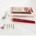Фрезер для манікюру та педикюру Flawless Salon Nails, машинка для зняття манікюру. Колір: червоний