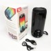 Bluetooth-колонка TG651 з RGB ПІДСВІТКОМ, акумуляторна колонка для музики, для вечірки. Колір: чорний