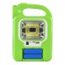 Ліхтар кемпінг переносний 6399А - LED+COB, power bank, 2x18650, сонячна батарея. Колір: зелений