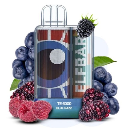 Elf Bar TE6000 5%. Синя Малина (Blue Razz Ice)