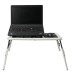 Складаний столик для ноутбука LD-09 E-Table, столик з охолодженням 2 USB кулера, Стіл підставка з вентиляцією