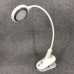 Настільна акумуляторна лампа світильник Tedlux TL-1009 LED на гнучкій ніжці та прищіпці