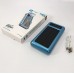 Портативний зарядний пристрій на 10000 mAh, Power Bank на сонячній батареї, заряджання. Колір: синій