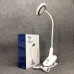 Настільна акумуляторна лампа світильник Tedlux TL-1009 LED на гнучкій ніжці та прищіпці
