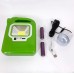 Ліхтар кемпінг переносний 6399А - LED+COB, power bank, 2x18650, сонячна батарея. Колір: зелений