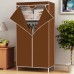 Шафа складна тканинна STORAGE WARDROBE KM-105 на 2 секції | Шафа розбірна з тканини | органайзер для одягу (106х45х170). Колір: коричневий