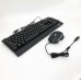 Клавіатура+мишка UKC з LED підсвічуванням від USB M-710, клавіатура ігрова з підсвічуванням та мишкою