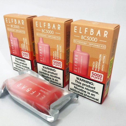 Elf Bar BC5000 5%. Персик Манго Кавун (Peach Mango Watermelon)