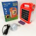 Ліхтар кемпінг переносний 6399А - LED+COB, power bank, 2x18650, сонячна батарея. Колір: помаранчевий