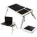 Складаний столик для ноутбука LD-09 E-Table, столик з охолодженням 2 USB кулера, Стіл підставка з вентиляцією