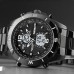 Годинник наручний чоловічий SKMEI 1670BKWT BLACK-WHITE, Армійський годинник протиударний. Колір: чорний