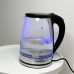 Електричний скляний чайник Rainberg RB-2250 з LED підсвічуванням 2200 Вт 1.8л, хороший електро чайник