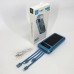Портативний зарядний пристрій на 10000 mAh, Power Bank на сонячній батареї, заряджання. Колір: синій