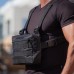 Тактична нагрудна сумка з Cordura 1000D, розгрузка чоловіча чорна