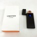 Електрозапальничка USB ZGP ABS, сенсорна електрична запальничка спіральна. Колір чорний