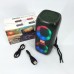 Портативна колонка TG333 2x5W з підсвічуванням RGB, акумуляторна колонка для музики. Колір: зелений