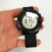 Годинник наручний чоловічий SKMEI 1213BK BLACK BIG SIZE, годинник тактичний протиударний. Колір: чорний