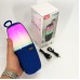 Портативна колонка TG644 5W з RGB підсвічуванням та ремінцем, музичні колонки для вулиці. Колір: синій