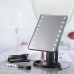 Дзеркало для макіяжу з 16 LED підсвічуванням Mirror White, Дзеркало зі світлом для макіяжу. Колір: чорний