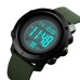 Годинник наручний чоловічий SKMEI 1434AGWT ARMY GREEN-WHITE, годинник армійський оригінал. Колір: зелений