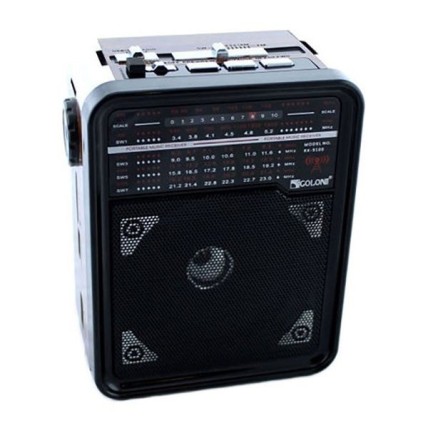 Радіоприймач GOLON RX-9100 USB+SD Радіо з ліхтарем, Ретро радіо, FM передавач. Колір: червоний