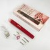Фрезер для манікюру та педикюру Flawless Salon Nails, машинка для зняття манікюру. Колір: червоний